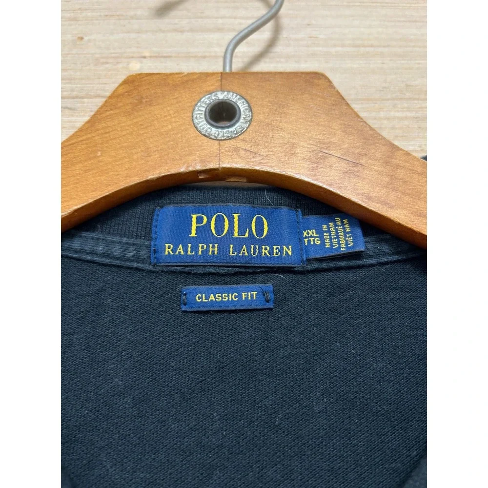Polo‎ Ralph Lauren Mens Classic Fit Black Short Sleeve Polo Shirt XXL